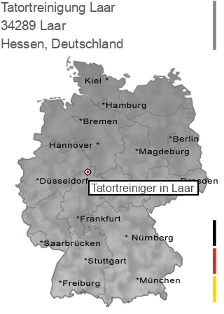 Tatortreinigung Laar, 34289 Laar