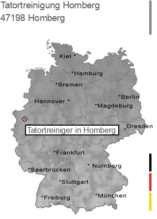 Tatortreinigung Homberg, 47198 Homberg