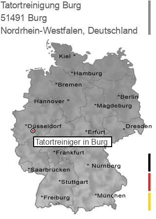 Tatortreinigung Burg, 51491 Burg