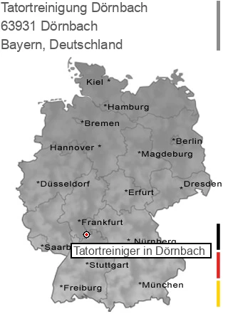 Tatortreinigung Dörnbach, 63931 Dörnbach