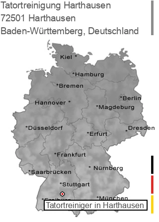 Tatortreinigung Harthausen, 72501 Harthausen