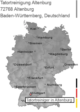 Tatortreinigung Altenburg, 72768 Altenburg