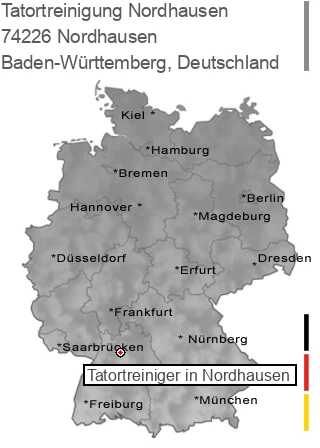 Tatortreinigung Nordhausen, 74226 Nordhausen