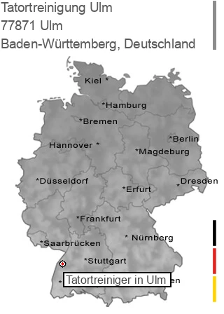 Tatortreinigung Ulm, 77871 Ulm