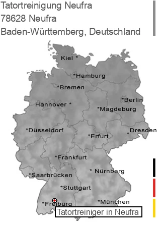 Tatortreinigung Neufra, 78628 Neufra