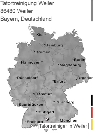 Tatortreinigung Weiler, 86480 Weiler