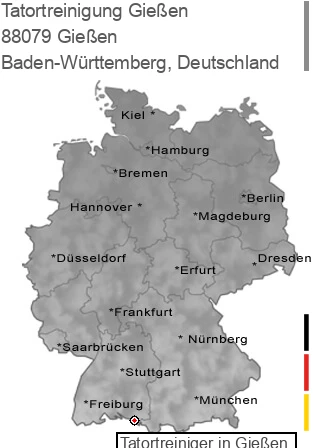 Tatortreinigung Gießen, 88079 Gießen
