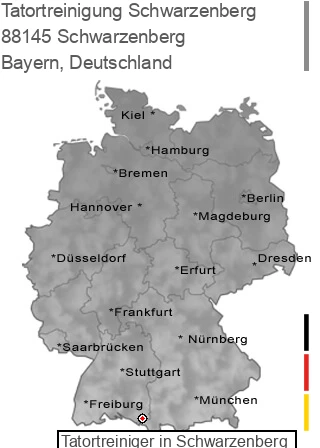 Tatortreinigung Schwarzenberg, 88145 Schwarzenberg