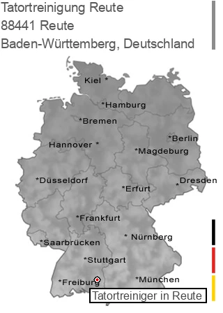 Tatortreinigung Reute, 88441 Reute