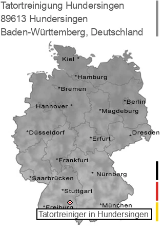 Tatortreinigung Hundersingen, 89613 Hundersingen