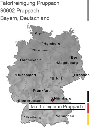 Tatortreinigung Pruppach, 90602 Pruppach