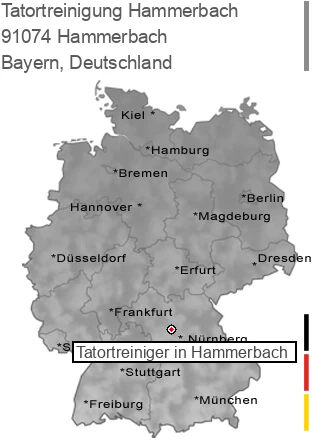 Tatortreinigung Hammerbach, 91074 Hammerbach