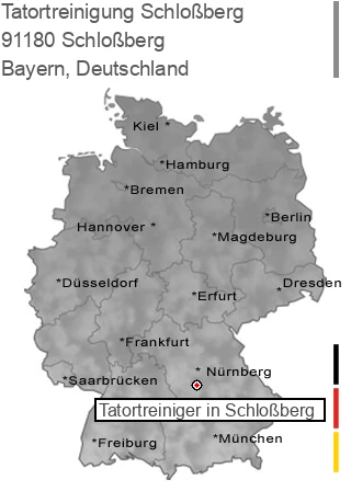 Tatortreinigung Schloßberg, 91180 Schloßberg