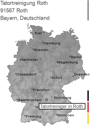 Tatortreinigung Roth, 91567 Roth