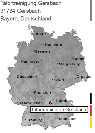 Tatortreinigung Gersbach, 91734 Gersbach