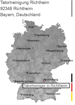 Tatortreinigung Richtheim, 92348 Richtheim