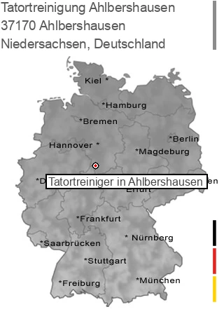 Tatortreinigung Ahlbershausen, 37170 Ahlbershausen