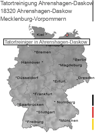 Tatortreinigung Ahrenshagen-Daskow, 18320 Ahrenshagen-Daskow
