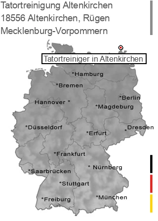 Tatortreinigung Altenkirchen, Rügen, 18556 Altenkirchen