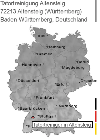 Tatortreinigung Altensteig (Württemberg), 72213 Altensteig