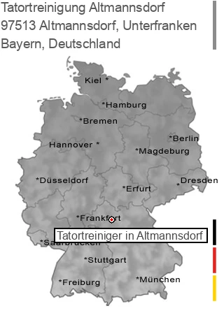 Tatortreinigung Altmannsdorf, Unterfranken, 97513 Altmannsdorf