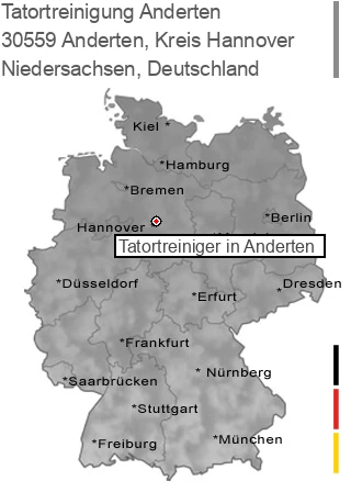 Tatortreinigung Anderten, Kreis Hannover, 30559 Anderten