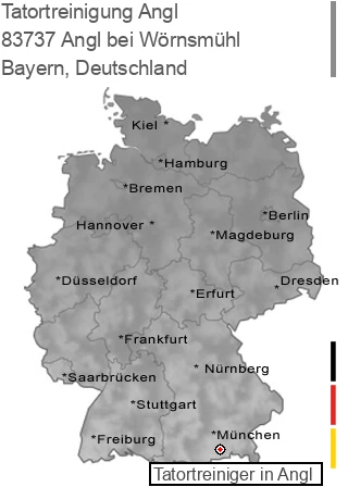 Tatortreinigung Angl bei Wörnsmühl, 83737 Angl