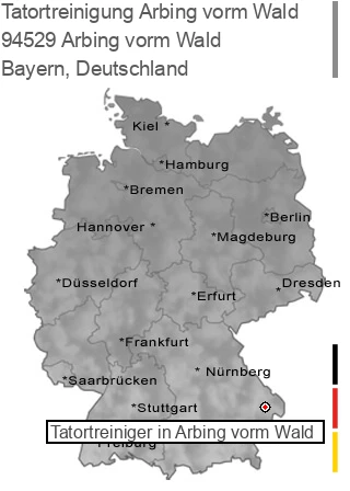 Tatortreinigung Arbing vorm Wald, 94529 Arbing vorm Wald