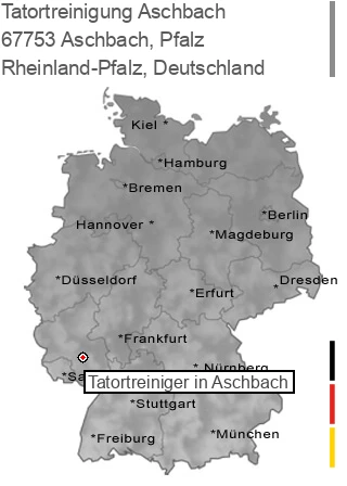 Tatortreinigung 67753 Aschbach, Rheinland-Pfalz Tatortreinigung Aschbach, Pfalz, 67753 Aschbach