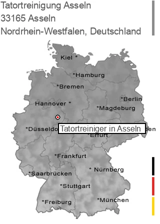 Tatortreinigung Asseln, 33165 Asseln