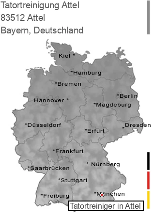 Tatortreinigung Attel, 83512 Attel