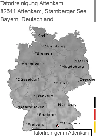 Tatortreinigung Attenkam, Starnberger See, 82541 Attenkam