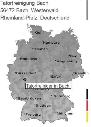 Tatortreinigung Bach, Westerwald, 56472 Bach