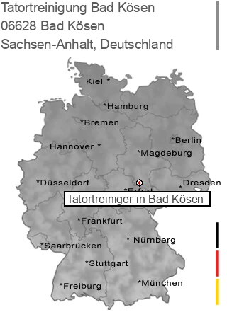Tatortreinigung Bad Kösen, 06628 Bad Kösen