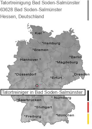 Tatortreinigung Bad Soden-Salmünster, 63628 Bad Soden-Salmünster