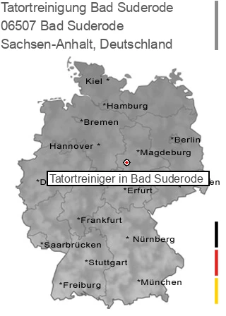 Tatortreinigung Bad Suderode, 06507 Bad Suderode