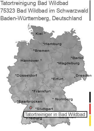 Tatortreinigung Bad Wildbad im Schwarzwald, 75323 Bad Wildbad