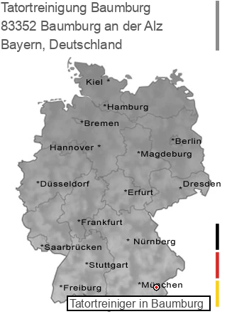 Tatortreinigung Baumburg an der Alz, 83352 Baumburg