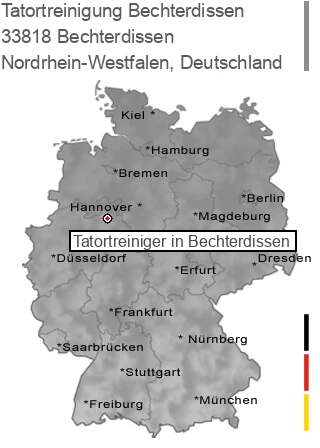 Tatortreinigung Bechterdissen, 33818 Bechterdissen