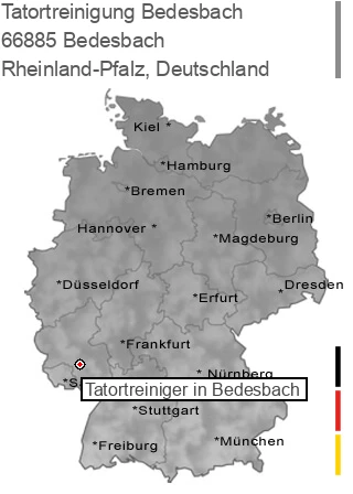 Tatortreinigung Bedesbach, 66885 Bedesbach