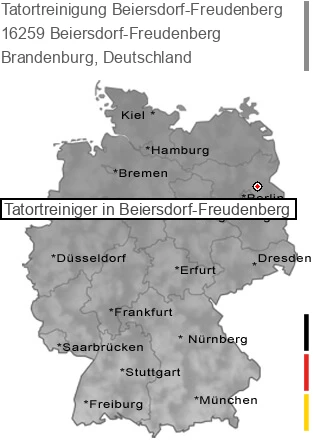 Tatortreinigung Beiersdorf-Freudenberg, 16259 Beiersdorf-Freudenberg