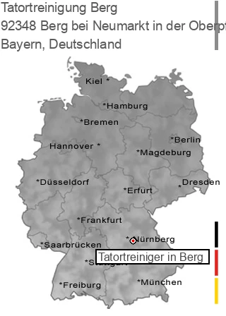 Tatortreinigung Berg bei Neumarkt in der Oberpfalz, 92348 Berg