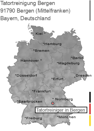 Tatortreinigung Bergen (Mittelfranken), 91790 Bergen