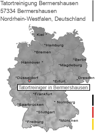 Tatortreinigung Bermershausen, 57334 Bermershausen