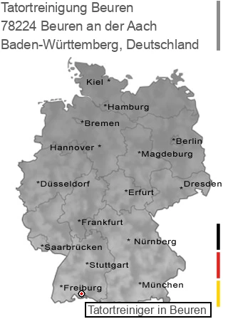 Tatortreinigung Beuren an der Aach, 78224 Beuren