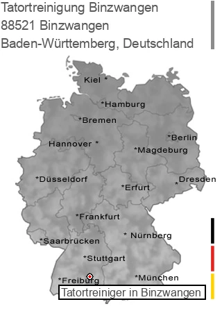 Tatortreinigung Binzwangen, 88521 Binzwangen