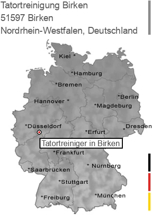 Tatortreinigung Birken, 51597 Birken
