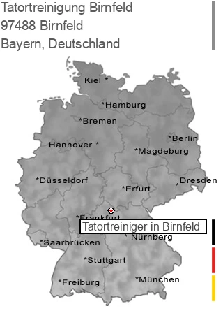 Tatortreinigung Birnfeld, 97488 Birnfeld