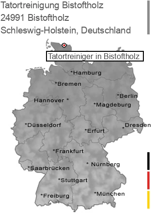 Tatortreinigung Bistoftholz, 24991 Bistoftholz