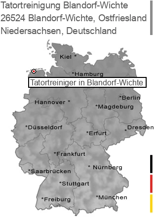 Tatortreinigung Blandorf-Wichte, Ostfriesland, 26524 Blandorf-Wichte